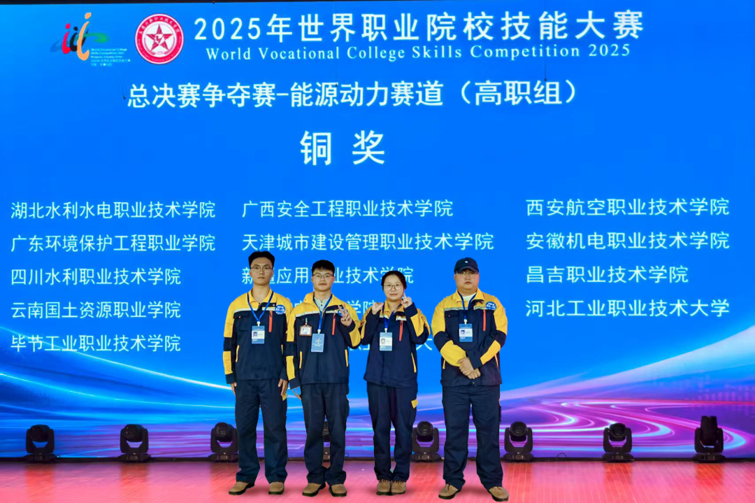 畢節(jié)工業(yè)職業(yè)技術(shù)學院機電工程系榮獲世界職業(yè)院校技能大賽能源動力賽道銅獎