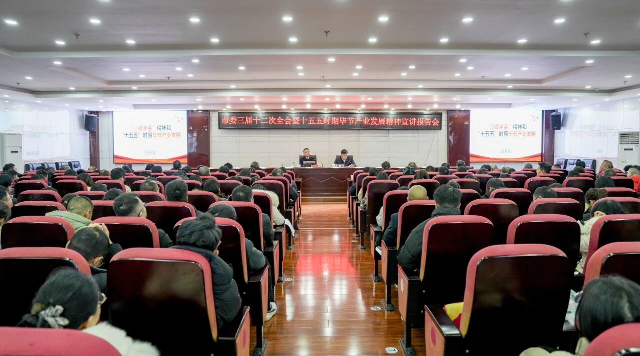            市委副秘書(shū)長(zhǎng)、市委政研室主任陸有斌為我院教職工作市委三屆十二次全會(huì)暨“十五五”時(shí)期畢節(jié)產(chǎn)業(yè)發(fā)展精神宣講